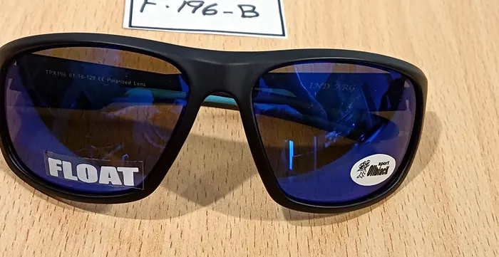 Anteojo Olblack Float F196-B, negro con cristal azul
